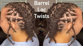 How To Barrel Twist on Locs [upl. by Sitruc]