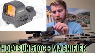 Best Optic Holosun 510c Elite Green  Holosun HM3X Magnifier Review [upl. by Massingill17]