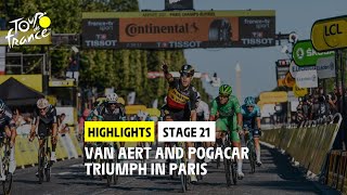 Highlights  Stage 21  TDF2021 [upl. by Htenywg]