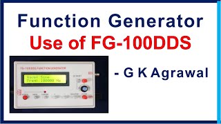 How to use a Function signal generator FG100 DDS [upl. by Onitsirc165]