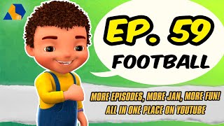 Jan Cartoon in Urdu  Football  Official Cartoon Remastered  S01 E59 [upl. by Nalniuq]