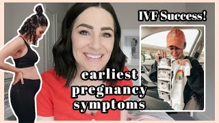 Earliest Pregnancy Symptoms During Two Week Wait  IVF SUCCESS [upl. by Alvord494]