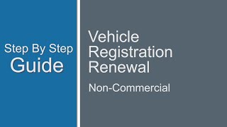 VFO Non Commercial Vehicle Registration Renewal [upl. by Idhem]