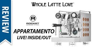 Review Rocket Espresso Appartamento Machine Live [upl. by Rekcut]