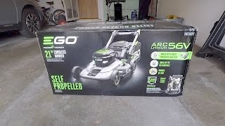 Unboxing and Overview of the EGO Power Battery Powered Mower [upl. by Ahsielat]