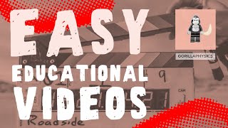 3 Easy Ways to Start Making Educational Videos [upl. by Caundra]