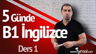 5 Günde B1 İngilizce öğreniyorum Ders 1  En İyi Online İngilizce Kursu [upl. by Alcus]