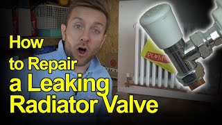 HOW TO REPAIR A LEAKING RADIATOR VALVE  Plumbing Tips [upl. by Northrup706]