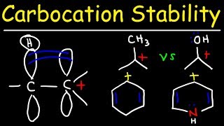 Carbocation Stability  Hyperconjugation Inductive Effect amp Resonance Structures [upl. by Kcirdnekel817]