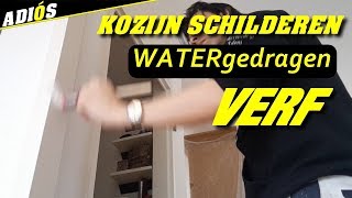 KOZIJN SCHILDEREN  Welke WATERGEDRAGEN VERF en KWAST  De 4080 Regel [upl. by Annazus]