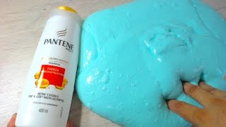 HAZ SLIME CON SHAMPOO  Slime Fluffy Facil SIN BORAX [upl. by Lamhaj]