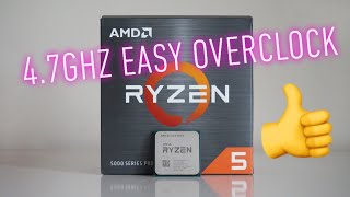 AMD RYZEN 5 5600X 47GHZ OVERCLOCKING TUTORIAL [upl. by Adon929]