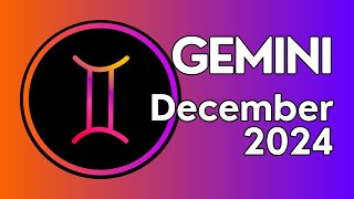 Gemini December 2024 Monthly Tarot Reading [upl. by Helve]