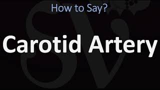 How to Pronounce Carotid Artery CORRECTLY [upl. by Weisburgh]