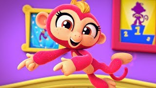 Fingerlings Tales  Bella The Monkey Jumps Really High  Kids Cartoons [upl. by Neladgam]