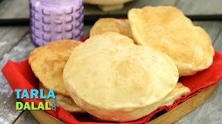 Bhatura How to make Bhature Step by Step by Tarla Dalal [upl. by Barbuto]