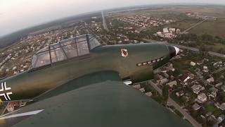 Junkers Ju87 «Stuka» Zhytomyr Air Club «AVIATIK» Schießen GoPro [upl. by Eimor]