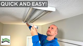 How to Change Long Light Bulbs  T12 Fluorescent Light Bulbs [upl. by Harri]