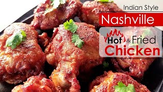 How to make Nashville Hot amp Fried Chicken  Spicy Fried Hot Chicken [upl. by Ailak]