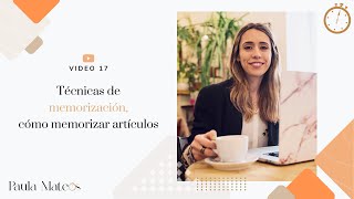 17 Técnicas de memorización cómo memorizar artículos [upl. by Appledorf]