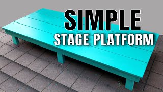 How To Build A Simple Wooden Stage Platform For Kids amp Adults  XDIY [upl. by Dreeda115]