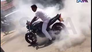 Honda Hornet Burnout Sri Lankan [upl. by Hakan]