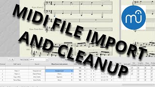 MuseScore Tutorial 11  MIDI File Import and Cleanup Intermediate [upl. by Acinod]