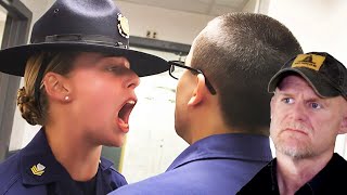 Coast Guard Boot Camp  Making New Seaman Part 2 Marine Reacts [upl. by Rabin]