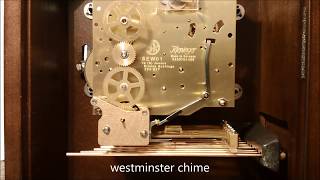 Howard Miller Kieninger SEW01 triple chime movement [upl. by Briant]