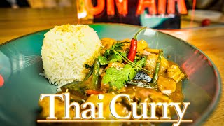 Schnelles Thai Curry mit Hähnchen und Kokosmilch  4K REZEPT [upl. by Beale]