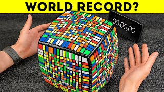 Solving the huge Rubiks Cube 15X15 in record time [upl. by Johnny495]