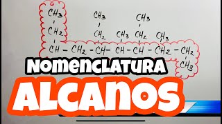 Nomenclatura de ALCANOS Ramificados 🔗🔗🔗 paso a paso [upl. by Annaehr]