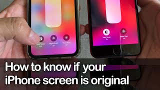 How to know if your iPhone screen is original  Apple Trade in program  True Tone Display [upl. by Reamonn]