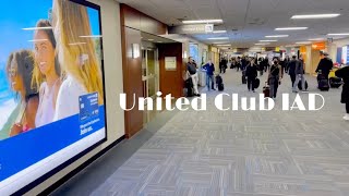 United Club Dulles International Airport IAD  Review amp How To Gain Access [upl. by Analad]