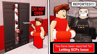 trying to get reported by noobs in Roblox SCP Roleplay [upl. by Yrreb]