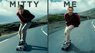 Recreating the Walter Mitty Longboard Scene in Iceland [upl. by Gilli]