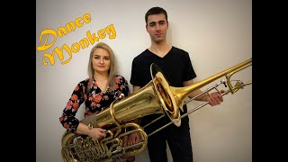 Dance Monkey  Tones And I  Double Brass Trombone amp Tuba Cover [upl. by Weide955]