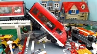 Lego City Train Crash  StopMotion Animation [upl. by Yema]