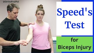 Speeds Test Biceps Tendinitis Test [upl. by Gustafson855]