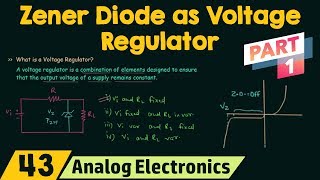 Zener Diode as Voltage Regulator Part 1 [upl. by Christianna]