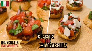 Classic Bruschetta Bites  Mozarella  Appetiser  Easy Recipe [upl. by Antonietta343]