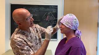 A demonstration of proper Nasopharyngeal swab technique for COVID19 testing [upl. by Craig]