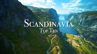 Top 10 Places To Visit In Scandinavia [upl. by Ayrb]