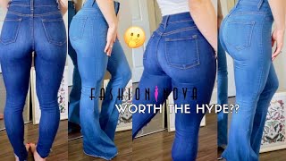 Fashion Nova Jeans TRY ON Haul Size 1 3 5 [upl. by Aneladgam393]