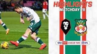 HIGHLIGHTS  Salford City vs Wrexham AFC [upl. by Bornstein]