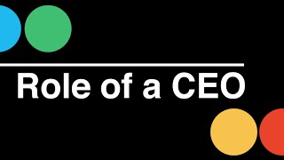 Startup CEO Role of a CEO [upl. by Ydnir]