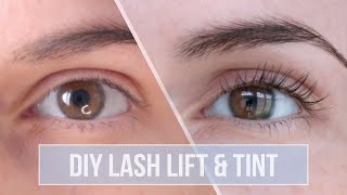 DIY LASH LIFT amp TINT ♡ Tutorial amp Review  ICONSIGN Eyelash Perming Kit [upl. by Ahsiam157]