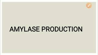 Amylase production  Industrial Microbiology [upl. by Anma]