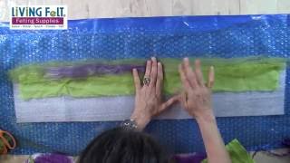 Nuno Felting Tutorial  Part 1 of 4 [upl. by Yrellam366]