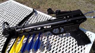 Crossbow Pistol 50lb MKA25PL ReviewShooting [upl. by Porte]